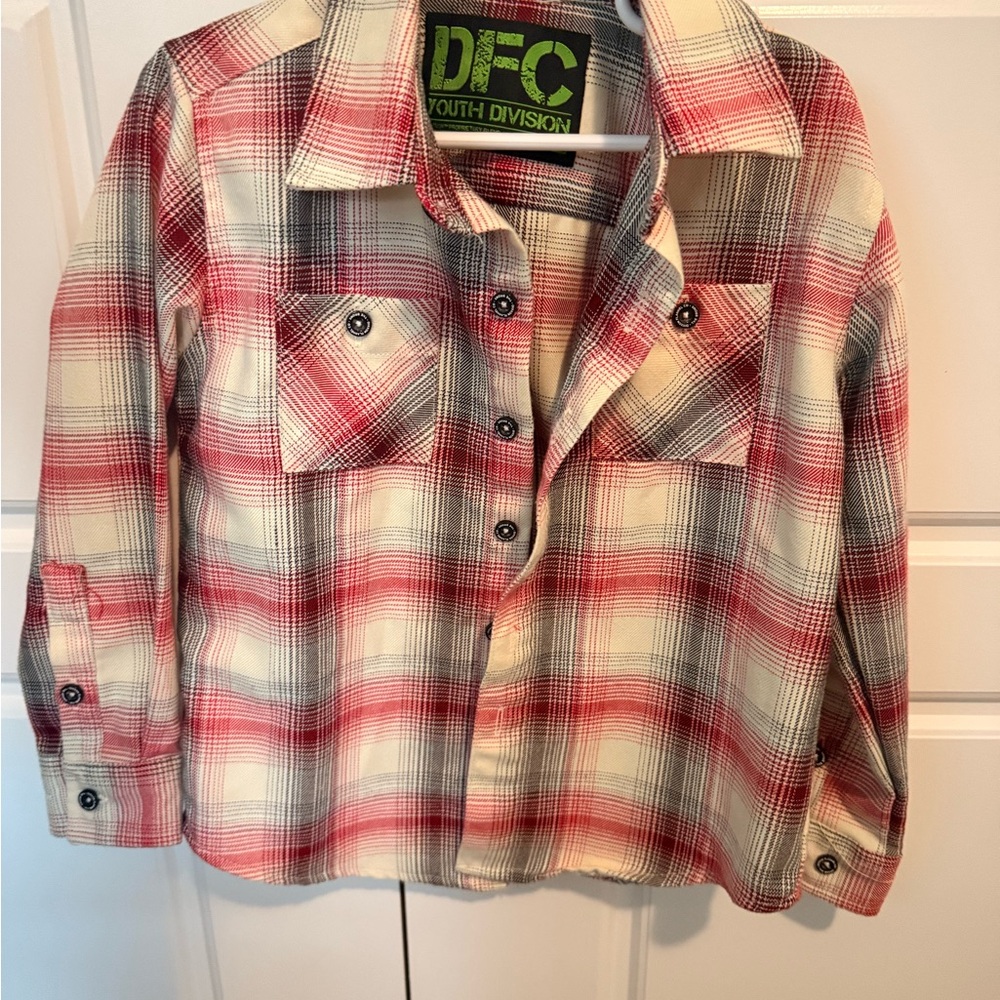 Dixxon the Bronx Red Plaid Kids Shirt